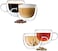 Lushh Double Insulated Glass High Borosilicate Transparent heat resistant Coffee Cup 150ml With Handle, Perfect glasses for Espresso, Latte, Cappuccino,4Pcs Set