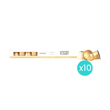 Coffee Planet Espresso Coffee Capsules 10 Capsules, 50g