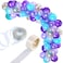 Party Time 112 Pieces Balloon Garland Kit Balloon Arch Garland for Mermaid Birthday Party Decorations or Wedding Decorations Balloons Set (Purple Green)