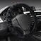 Generic Car Steering Wheel Cover Cloth-Size: Medium, Dark Grey, Black, Maroon, Dark Beige, Coffee Brown Colour