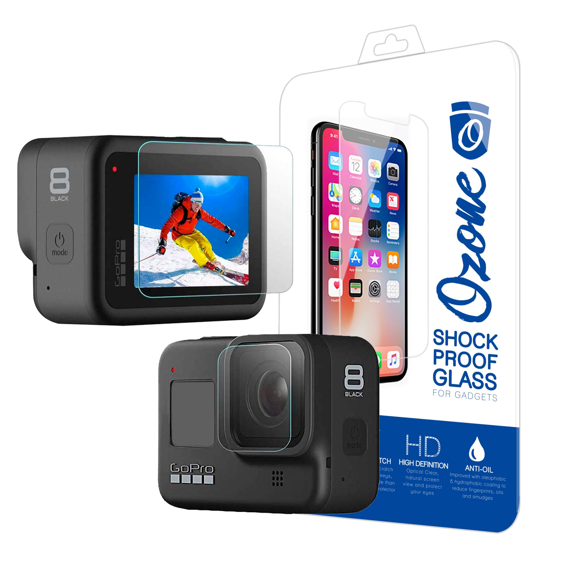 أوزون Ozone Gopro Hero 8 Screen Protector