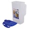 Lock &amp; Lock Plastic Fridge Door Jug HPL733 Clear And Blue 1.5L