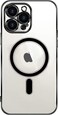 KST Design for iPhone 13 Pro Max Magsafe Classic Series Clear Case Easy Stick, 6D Plating, 7Colorful (iPhone 13 Pro Max, Black)