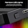 Vertux Glare Quiet Cooling Laptop Stand With Rainbow LED Lights - Black