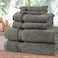 Comfy 550 GSM Set of 6 100% Cotton Towel Set - Grey