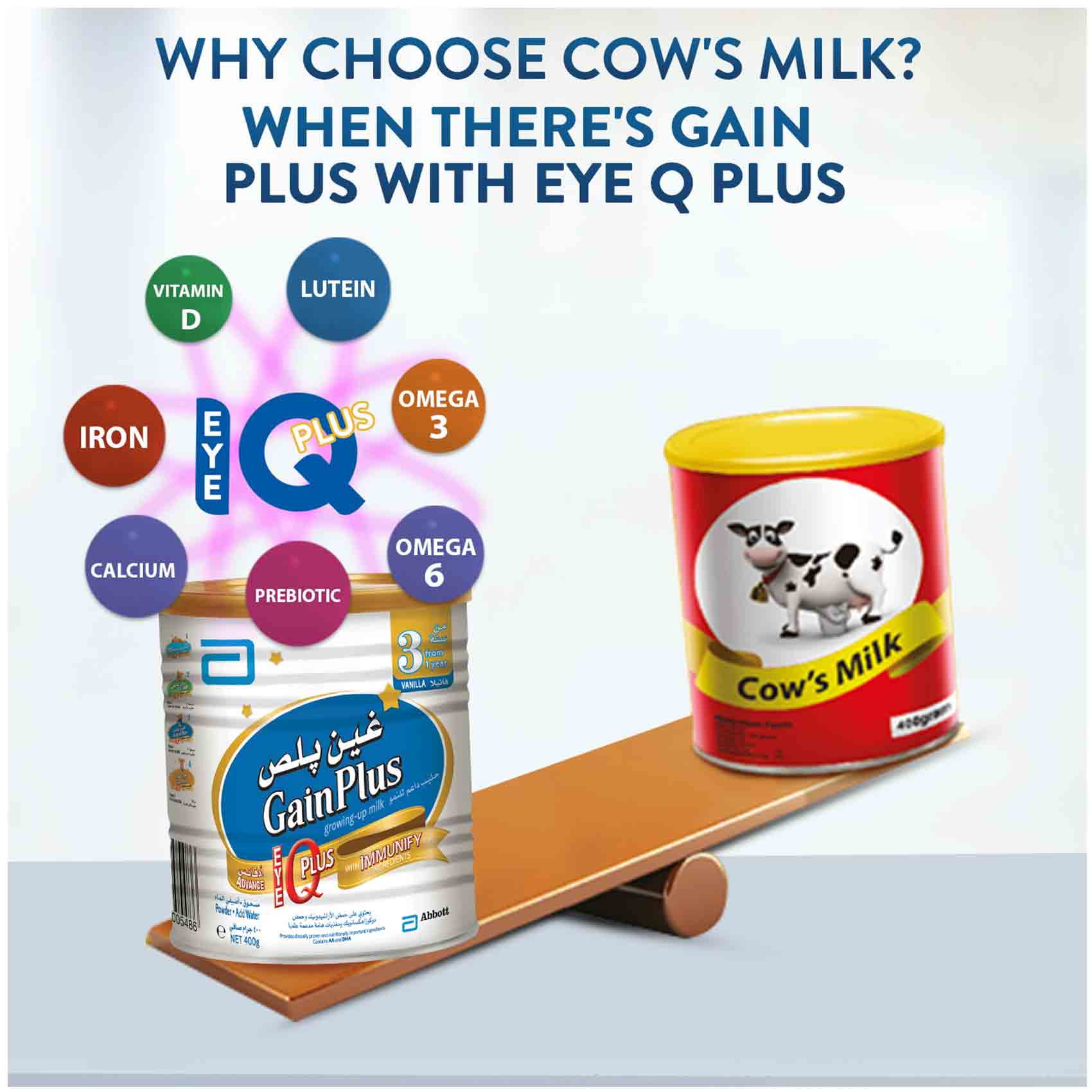 Gainplus Baby Milk Growing Up Formula Vanilla Advance With Immmunify Ingredients 400 Gram product thumbnail 8