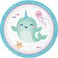 Narwhal Party Round Luncheon Plate 7in 8 pcs