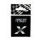 Lampa Stickers Letter X 3D Chrome 18MM