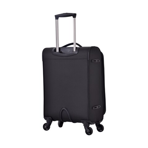 Eminent 4 Wheel Soft Casing Expandable Recycled Cabin Luggage Trolley 55cm Black&nbsp;V6101