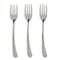 Zinnia Curvy Stainless Steel Fork Set - 3 pieces