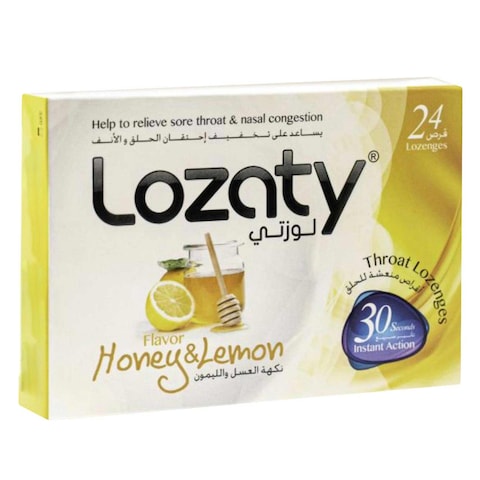 LOZATY THROAT LOZENGES HONEY 0.10G