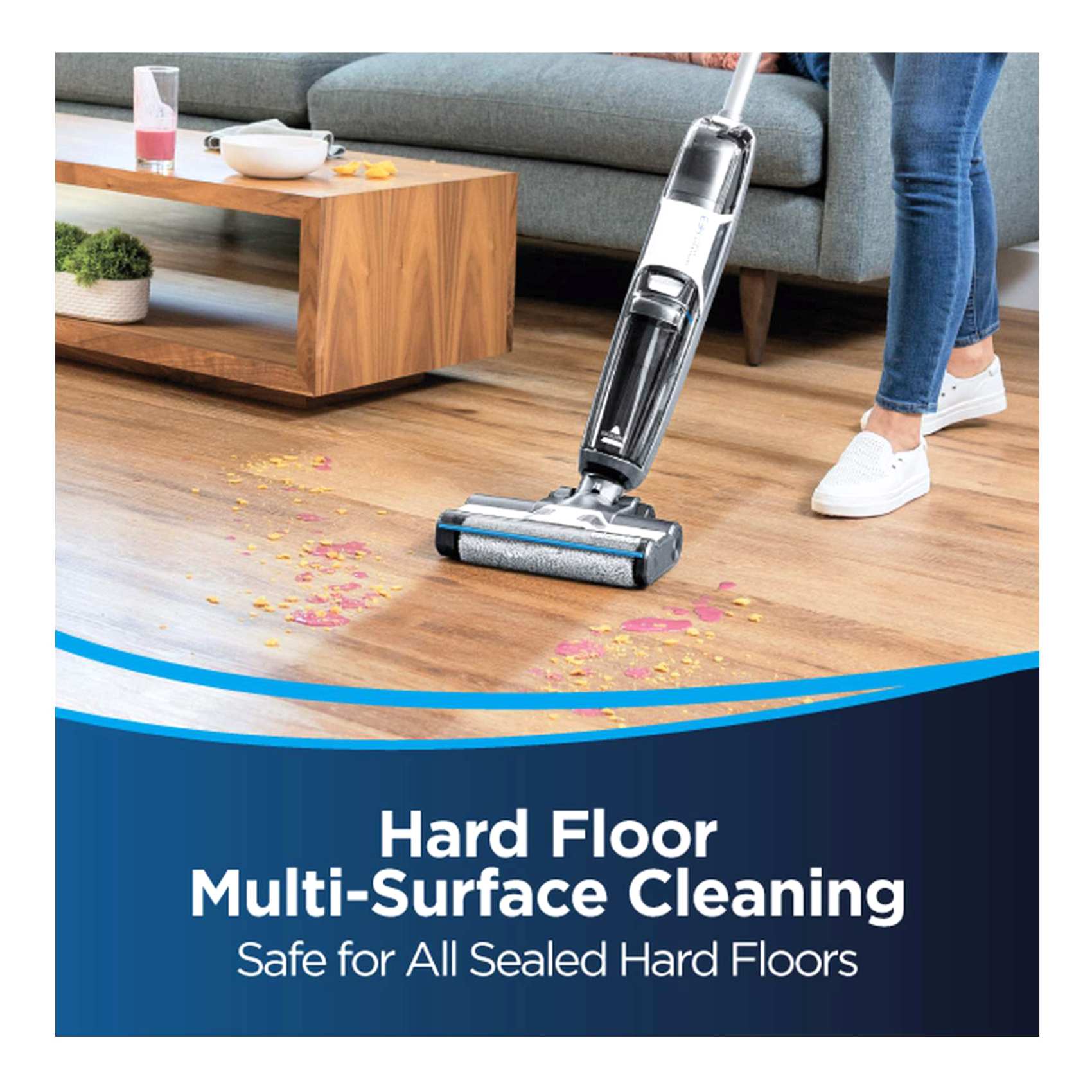 Bissell Crosswave HF3 Cordless Vacuum Pro Cleaner 3598E Grey