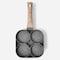 Aluminum + Bakelite Four-hole Non-stick Egg Frying Pan Ham Breakfast Pan Omelet Pan Pot Induction Cooker Type Household Items
