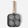 Aluminum + Bakelite Four-hole Non-stick Egg Frying Pan Ham Breakfast Pan Omelet Pan Pot Induction Cooker Type Household Items