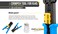 RJ45 EZ Crimp Tool, Network pliers Tools Multi functional Cable Cutter Piercing Crystal Head Crimping Dual-purpose Pliers (1 Pack)
