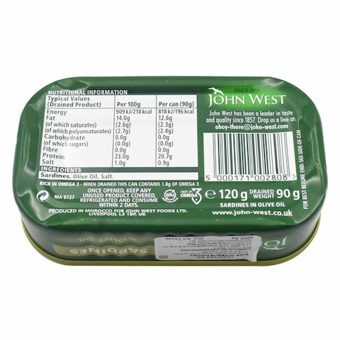 John West Sardines In Olive Oil 120g