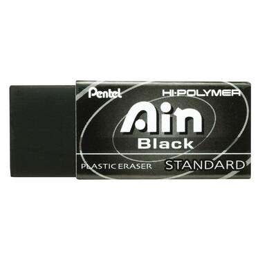 Pentel Hi Polymer Standard Ain Plastic Eraser Black