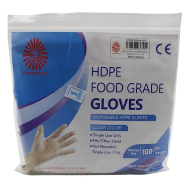 Hdpe Food Grade Gloves Pack Of 100