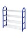 Generic 4-Tier Shoe Rack Stand Blue 57X19X57cm