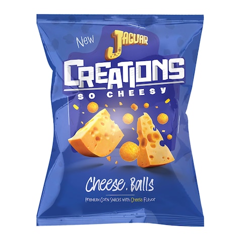 Jaguar Creations Corn Balls Snacks - 63g - Cheese