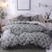 GOLDEN HOME  6-Piece King Size Duvet Cover Set, 1 Duvet Cover + 1 Fitted Sheet + 4 Pillow Cases, Microfibre, Muesli