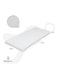Moon Baby Quilted Crib Mattress - 100% Breathable And Washable, Non Toxic Toddler Mattress, Removable Cover. 0M+, White
