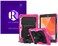 Remson Apple iPad 10.2 (2019) Rugged Shockproof Drop Protection With 360 Rotating Kickstand/Shoulder Strap Cover (Rose)