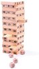 Generic Wooden Toys For Children Tower Digital Building Blocks Toy Domino 54Pcs Stacker Extract Building Jenga Family Games 4Pcs Dice