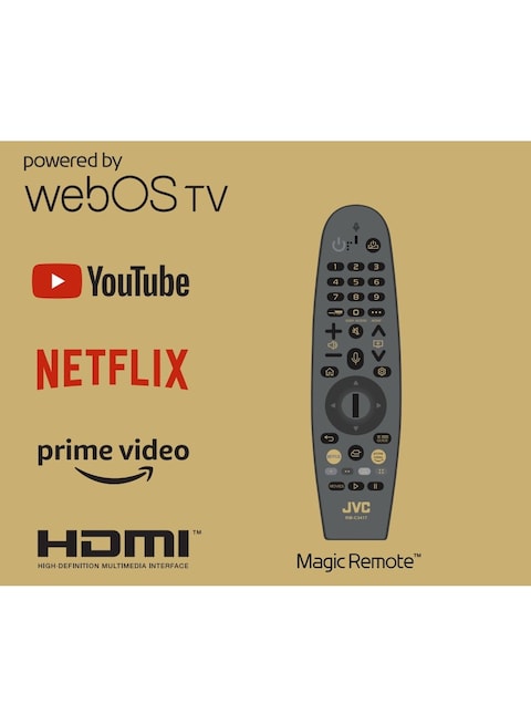 JVC 82 Inch, 4K UHD, LT-82N7115W (Edgeless Design Powered By WebOS With Magic Remote And Dolby Audio)