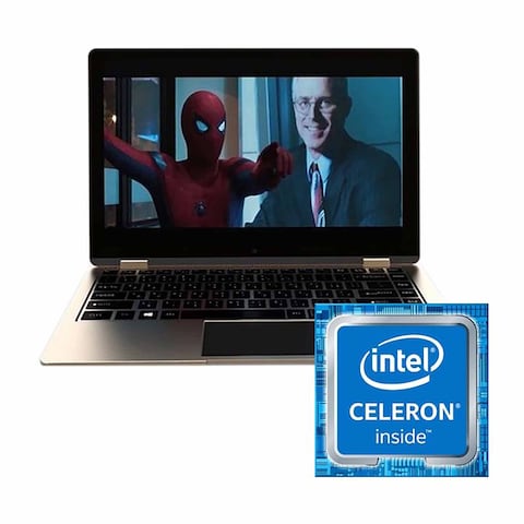 Cherry ZE52B Laptop, Intel Celeron N3350, 14.1 Inch, 500 GB, 4 GB RAM - Black