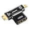 Philips HDMI to Micro HDMi and Mini HDMI Adapter SWV2429 Black