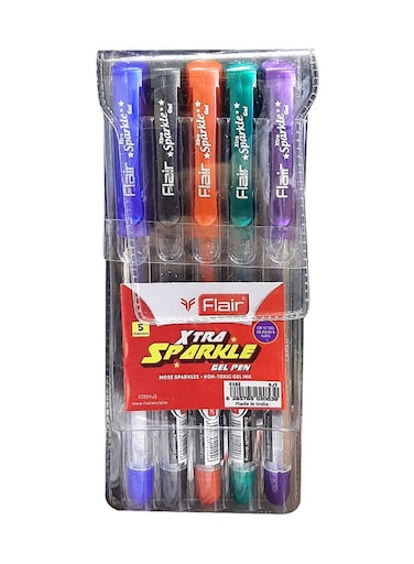 Buy Flair Xtra Sparkle Gel Pen Set of Colours Online Carrefour KSA