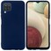 Soft Silicone Blue Case Cover For Samsung Galaxy A12
