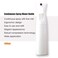Generic-White Flat head Continuous Spray Water Bottle Hair Spray Bottle Empty Plastic Trigger Spray Bottle Refillable Ultra Fine Mist Sprayer Bottle 10oz /300ml Empty Plastic Water Squirt Bottle for H