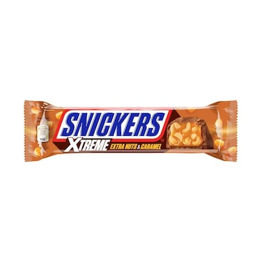 Snickers Xtreme Extra Nuts &amp; Caramel Chocolate Bar 42g