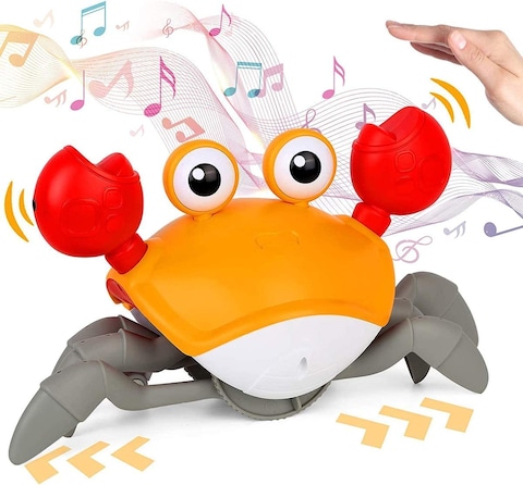 ESSEN Baby Toddler Crawling Crab with Music and LED - Orange