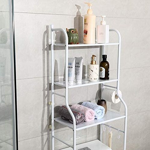 Generic 3 Layer Metal Bathroom Storage Shelf Rack, Space Saver Shelf Organizer Holder