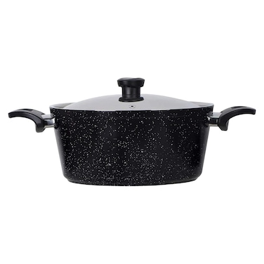 توب شيف حلة جرانيت - 30 سم - أسود