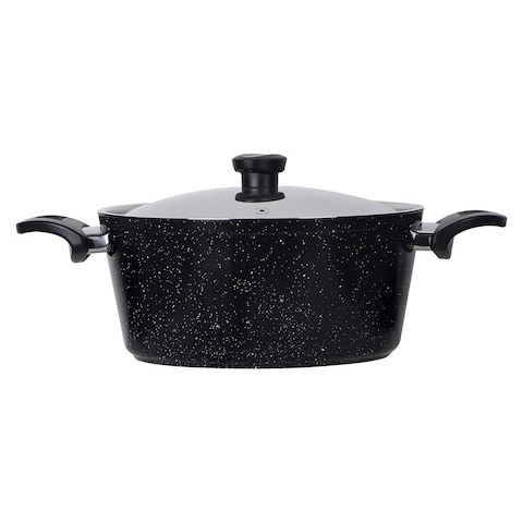 Top Chef Granite Pot - 30 Cm - Black
