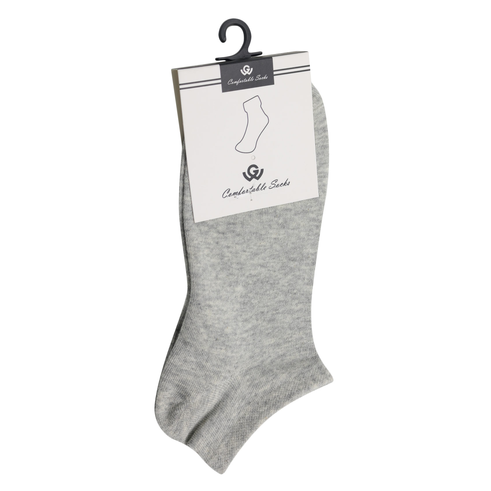Ladies Short Socks Grey