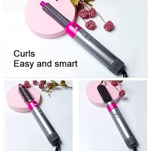 Hair Styler With 5 in 1 Multifunctional Hair Curler, Hair Dryer, Hair Straightner, Heated Hair Combing, Hair Smoothening Styling Tools etc.