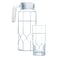 Luminarc Octime Diamond Drinkware Clear Glass 7 Pieces