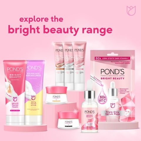 Pond&#39;s Bright Beauty Serum Sheet Mask Triple Glow 20g Pack of 3