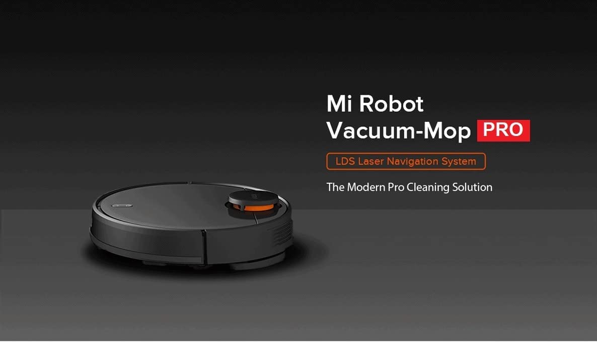 Xiaomi Mi Robot Vacuum Mop 2 Pro Black With Lds Laser Navigation, 3000 Pa Of Maximum Power And Scrubbing By Sonic Vibration Option