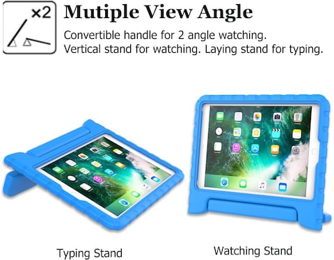 Kids Case for iPad 9.7 iPad Air 2 Handle Stand Friendly Kids Case for 9.7-inch Blue