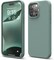 elago Liquid Silicone for iPhone 15 Pro MAX case cover Full Body Protection, Shockproof, Slim, Anti-Scratch Soft Microfiber Lining - Midnight Green