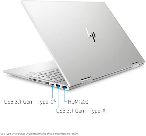 HP Envy X360 2-In-1 Touchscreen Laptop 15.6 IPS FHD, Core i5-10210U up to 4.20 GHz, 8GB RAM, 256GB SSD, Wi-Fi 6, FP Reader, USB-C-DP HDMI 2.0, Backlit KB, Webcam Mytrix HDMI Cable, Windows 10