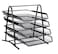 Lavish Desk Deposit Tray 4 Layer, A4 Letter Paper Document Wire Mesh Storage Organizer, Black