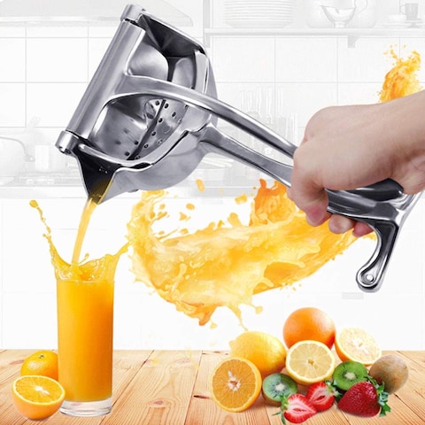 Orchid Stainless Steel Manual Juicer- Detachable &amp; Easy Clean, Alloy Fruit Hand Squeezer- Adjustable, Heavy Duty Fruit Press Squeezer | Citrus Press Juicer Lemon Lime Squeezer.