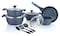 Prestige Essentials Granite 12 Piece Non-Stick Cast Aluminium Cookware Sets Blue
